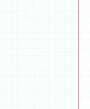 Notebook  paper sheet with squares. Education background Stock Illustration