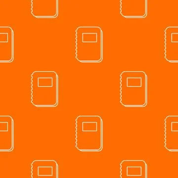 Notebook pattern vector orange Stock Illustration
