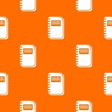 Notebook pattern vector orange 스톡 일러스트