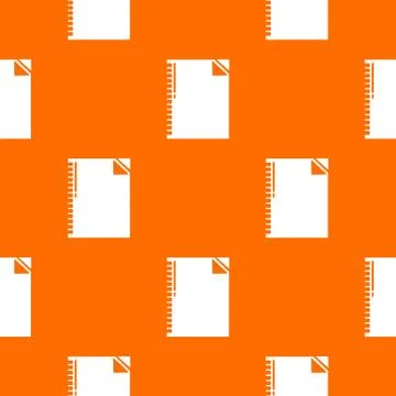 Notebook pattern vector orange イラスト素材