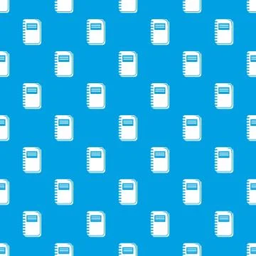 Notebook pattern vector seamless blue イラスト素材