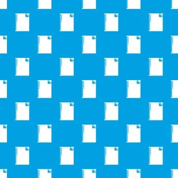 Notebook pattern vector seamless blue Stock Illustration
