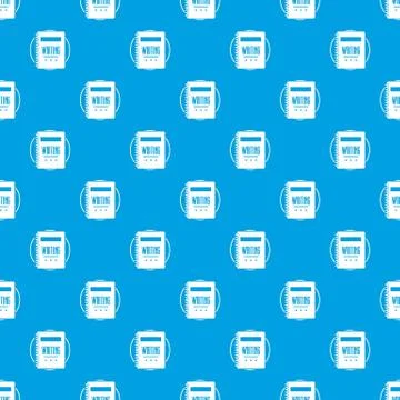 Notebook pattern vector seamless blue 스톡 일러스트
