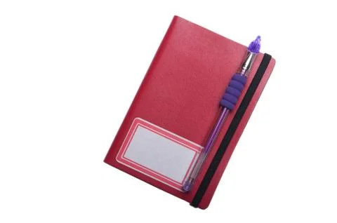 Notebook with pen Foto stock