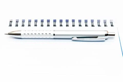 Notebook With Pen Stock Photos