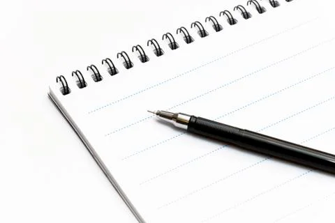 Notebook With Pen Stock Photos