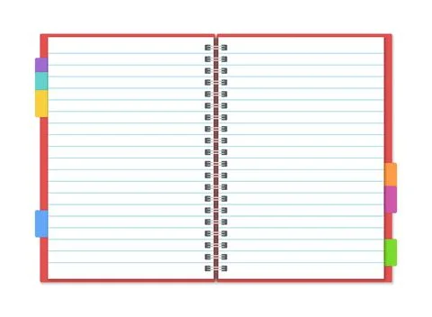 Notebook with pencil icon in flat style. Notepad document vector illustrati.. 스톡 일러스트