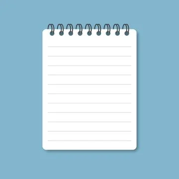 Notebook with pencil icon in flat style. Notepad document vector illustrati.. 스톡 일러스트