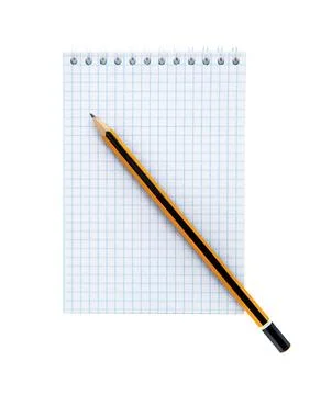 Notebook  with pencil Stock Photos