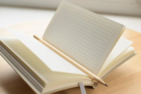 Notebook with a pencil Stock Photos