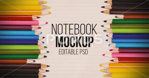 Notebook Photo Mockup PSD Template