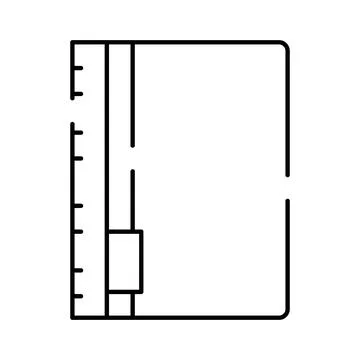 Notebook planner for organization and daily planning 스톡 일러스트