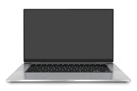 Notebook. Realistic 3D render of a Laptop computer in mockup style Stock Illustration