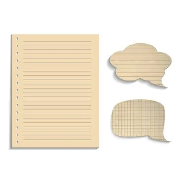 Notebook for records Stock Illustration