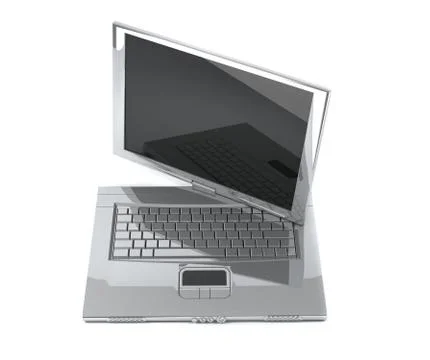 Notebook with screen rotated Stock Photos