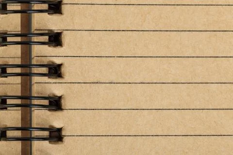 Notebook sheet made from recycle paper as background Stock-Fotos