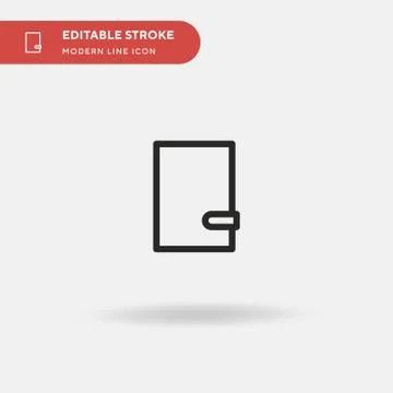 Notebook Simple vector icon. Illustration symbol design template for web mobi イラスト素材