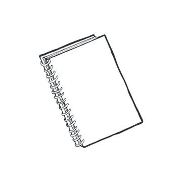 Notebook sketch isolated Stock Illustration