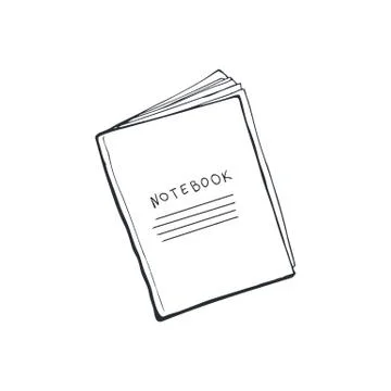 Notebook sketch isolated Stock Illustration