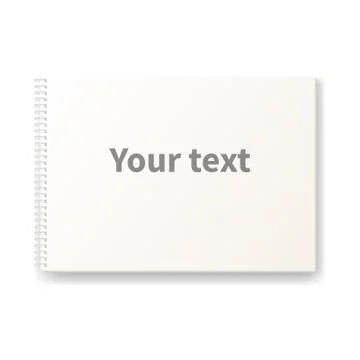 Notebook for sketches Stock Illustration