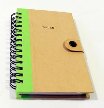 Notebook with snap cover Stock Photos