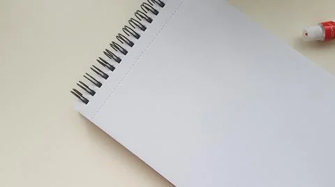 Notebook with spiral Notebook template mock up for artwork. Stock Photos