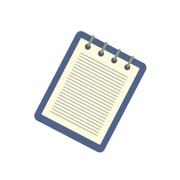 Notebook with a spring icon Stock Illustration