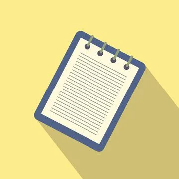 Notebook with a spring icon 스톡 일러스트