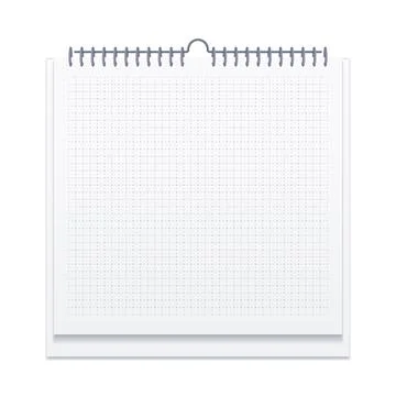 Notebook with squared pages Illustrazione stock