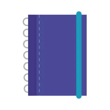 Notebook supply flat style icon Stockillustratie