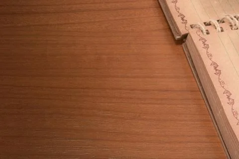 Notebook on the table Stock Photos