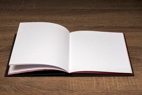 Notebook on the table Stock Photos
