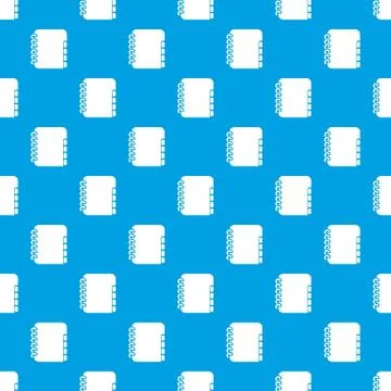 Notebook telephone book pattern seamless blue Illustrazione stock