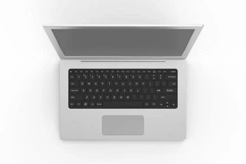 Notebook from top view Stock Illustration