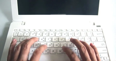 Notebook typing Stock Footage 59578288