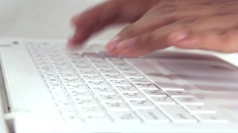 Notebook typing Video stock 60592168