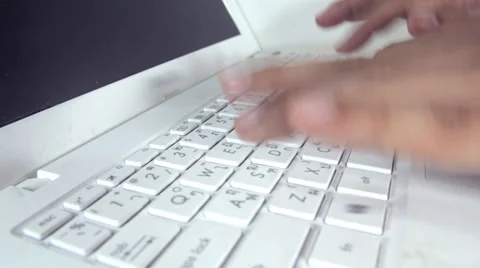 Notebook typing Stock Footage 60592854