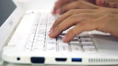Notebook typing, time lapse Video stock 62753615