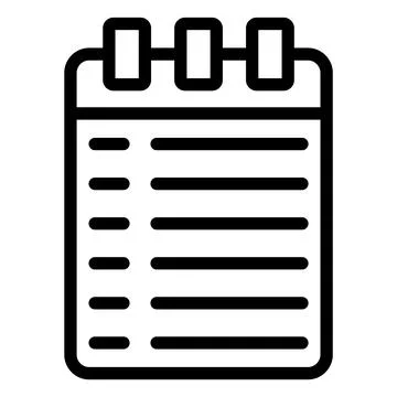 Notebook Vector Icon Design Illustration Stock Illustration