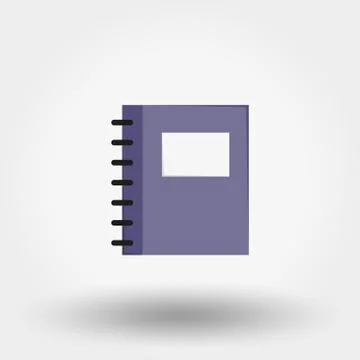 Notebook. Vector icon. Stock Illustration