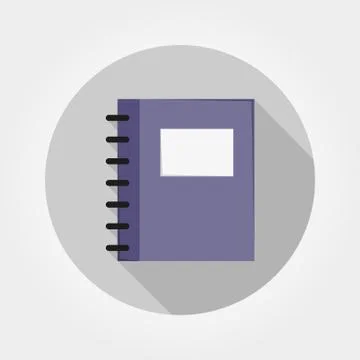 Notebook. Vector icon. Stock Illustration
