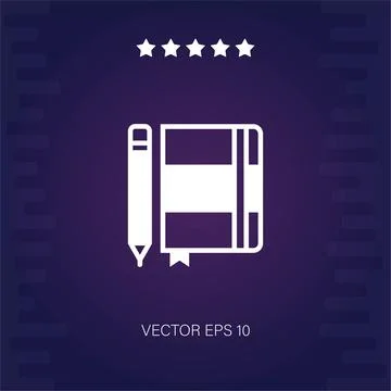 Notebook vector icon Stock Illustration
