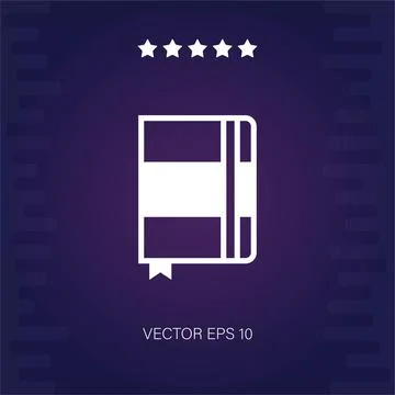 Notebook vector icon Stock Illustration
