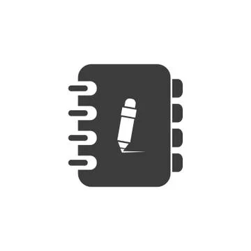 Notebook Vector isolated on white background. Stock Illustration