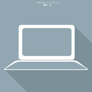 Notebook web icon,flat design Stock Illustration