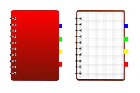 Notebook weekly, background for a design Stock Illustration