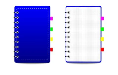 Notebook weekly, background for a design Stock Illustration