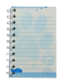 Notebook on a white background Stock Photos