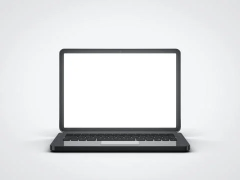 Notebook on white background template Stock Illustration