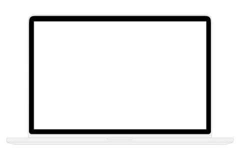 Notebook Wireframe Web Site Screen Display White Stock Illustration